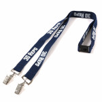 Classic Polyester Double Clip Lanyards