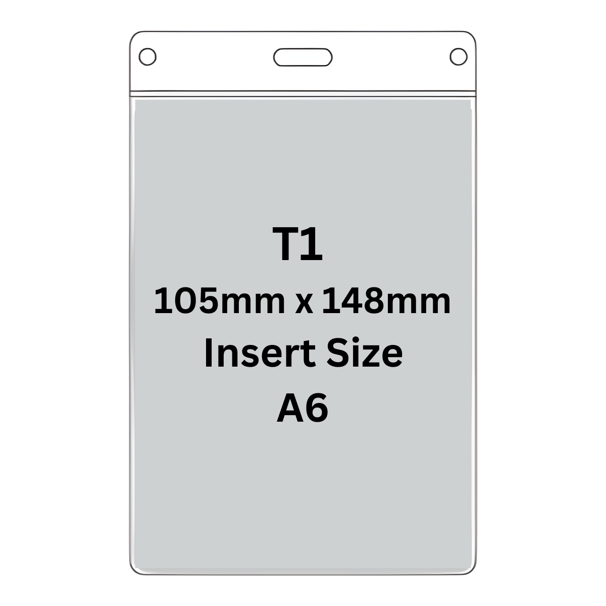 T1- A6 size- 105mm x 148mm