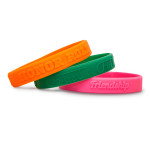 Embossed Silicone Wristbands