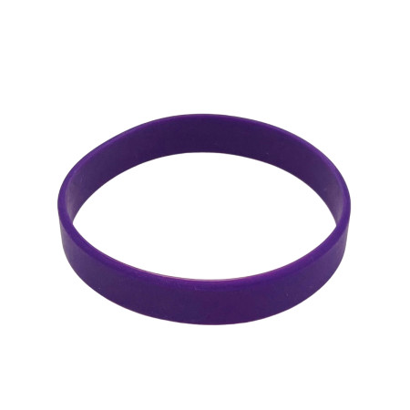 Plain Purple Silicone Wristbands