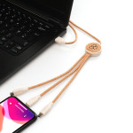 3 in 1 Cork Charging Cable