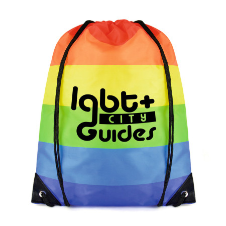 Rainbow Pegasus Drawstring Bag