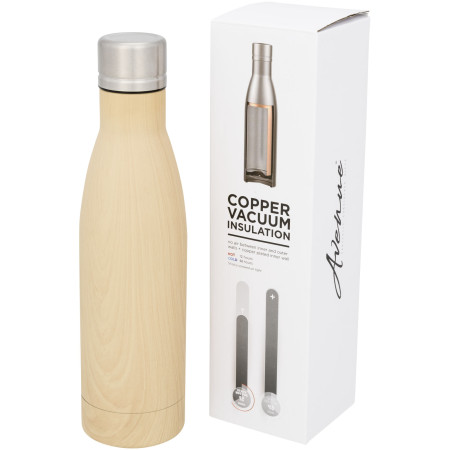 Vasa 500 ml wood-look copper vacuum insulated bottle