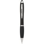 Nash coloured stylus ballpoint pen with black grip