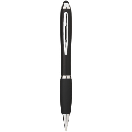 Nash coloured stylus ballpoint pen with black grip