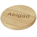 Scoll wooden coaster with bottle opener