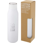 Marka 600 ml copper vacuum insulated bottle with metal loop