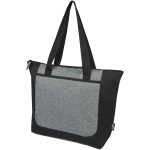 Reclaim GRS recycled two-tone zippered tote bag 15L