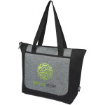 Reclaim GRS recycled two-tone zippered tote bag 15L