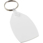 Tait rectangular-shaped recycled keychain