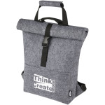 Felta GRS recycled felt roll-top bike bag 13L