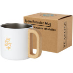 Bjorn 360 ml RCS certified recycled stainless steel mug with copper vacuum insulation