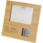 Sasa bamboo photo frame with thermometer