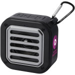 Solo 3W IPX5 RCS recycled plastic solar Bluetooth® speaker with carabiner