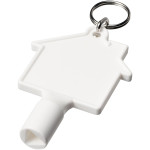 Maximilian house-shaped recycled utility key keychain